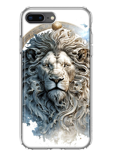 Apple iPhone 7/8 Plus Abstract Lion Sculpture Hybrid Protective Phone Case Cover