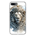 Apple iPhone 7/8 Plus Abstract Lion Sculpture Hybrid Protective Phone Case Cover