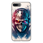 Apple iPhone 7/8 Plus Cyberpunk Machine Headphones Skull Double Layer Phone Case Cover