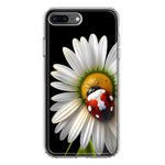 Apple iPhone 7/8 Plus Cute White Daisy Red Ladybug Double Layer Phone Case Cover