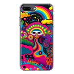 Apple iPhone 7/8 Plus Psychedelic Trippy Hippie Night Walk Hybrid Protective Phone Case Cover