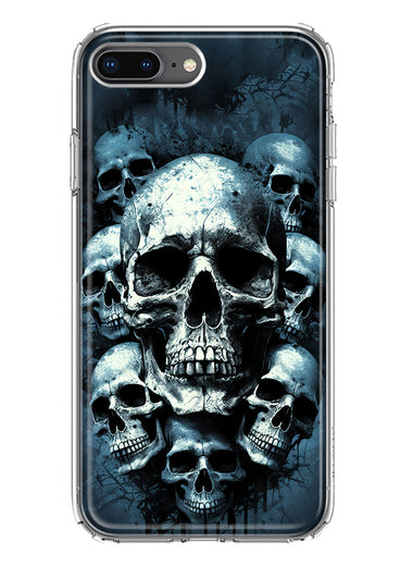 Apple iPhone 7/8 Plus Graveyard Death Dream Skulls Double Layer Phone Case Cover