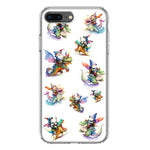 Apple iPhone 8 Plus Cute Fairy Cartoon Gnomes Dragons Monsters Hybrid Protective Phone Case Cover