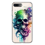 Apple iPhone 8 Plus Fantasy Octopus Tentacles Skull Hybrid Protective Phone Case Cover