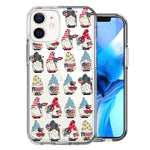 Apple iPhone 12 USA Fourth Of July American Summer Cute Gnomes Patriotic Parade Double Layer Phone Case Cover