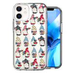 Apple iPhone 12 Mini USA Fourth Of July American Summer Cute Gnomes Patriotic Parade Double Layer Phone Case Cover