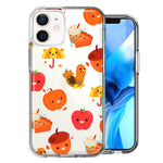 Apple iPhone 11 Thanksgiving Autumn Fall Design Double Layer Phone Case Cover