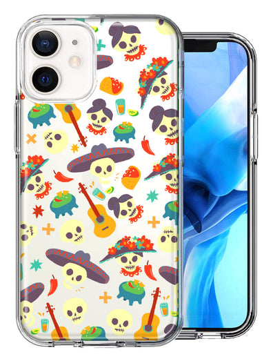 Apple iPhone 12 Day of the Dead Design Double Layer Phone Case Cover