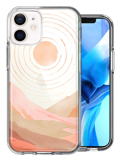Apple iPhone 11 Desert Mountains Design Double Layer Phone Case Cover