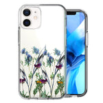 Apple iPhone 12 Country Dried Flowers Design Double Layer Phone Case Cover