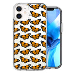 Apple iPhone 11 Monarch Butterflies Design Double Layer Phone Case Cover