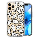 Apple iPhone 11 Pro Max Kawaii Manga Cute Halloween Ghosts Spirits Design Double Layer Phone Case Cover