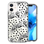 Apple iPhone 11 Tiger Polkadots Design Double Layer Phone Case Cover