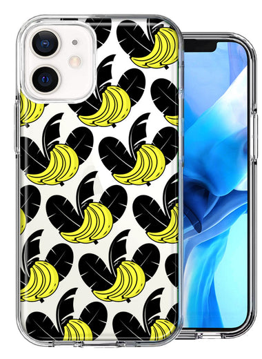 Apple iPhone 11 Tropical Bananas Design Double Layer Phone Case Cover