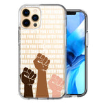 Apple iPhone 11 Pro Max BLM Equality Stand With You Double Layer Phone Case Cover