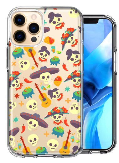 Apple iPhone 11 Pro Max Day of the Dead Design Double Layer Phone Case Cover
