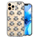 Apple iPhone 11 Pro Fierce Tiger Polkadots Design Double Layer Phone Case Cover