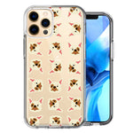 Apple iPhone 11 Pro Frenchie Bulldog Polkadots Design Double Layer Phone Case Cover