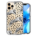 Apple iPhone 11 Pro Max Tiger Polkadots Design Double Layer Phone Case Cover