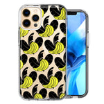 Apple iPhone 11 Pro Max Tropical Bananas Design Double Layer Phone Case Cover
