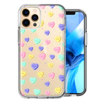 Apple iPhone 11 Pro Valentine's Day Heart Candies Polkadots Design Double Layer Phone Case Cover