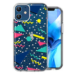 Apple iPhone 12 90's Swag Shapes Design Double Layer Phone Case Cover