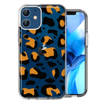 Apple iPhone 12 Classic Animal Wild Leopard Jaguar Print Double Layer Phone Case Cover