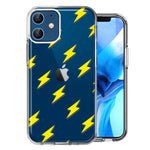 Apple iPhone 12 Electric Lightning Bolts Design Double Layer Phone Case Cover