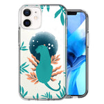 Apple iPhone 12 Mini Moon Green Jaguar Design Double Layer Phone Case Cover