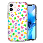 Apple iPhone 12 Cute Lucky Marshmallow Cereal Nostalgic Double Layer Phone Case Cover