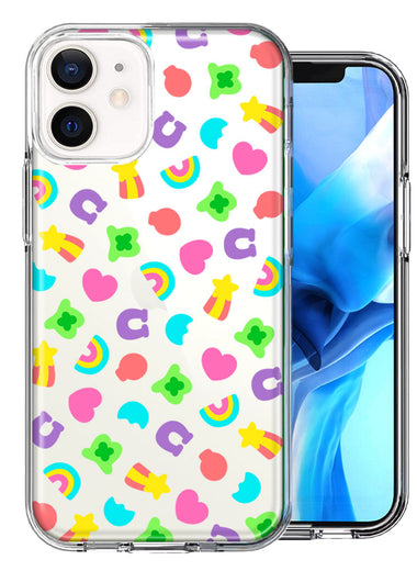 Apple iPhone 12 Mini Cute Lucky Marshmallow Cereal Nostalgic Double Layer Phone Case Cover