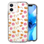 Apple iPhone 12 Mini Mexican Pan Dulce Cafecito Coffee Concha Polka Dots Double Layer Phone Case Cover