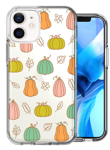 Apple iPhone 12 Mini Fall Autumn Fairy Pumpkins Thanksgiving Spooky Season Double Layer Phone Case Cover