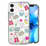 Apple iPhone 12 Mini Valentine's Day Candy Feels like Love Hearts Double Layer Phone Case Cover