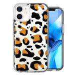 Apple iPhone 12 Mini Classic Animal Wild Leopard Jaguar Print Double Layer Phone Case Cover