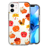 Apple iPhone 12 Mini Thanksgiving Autumn Fall Design Double Layer Phone Case Cover