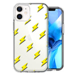 Apple iPhone 12 Mini Electric Lightning Bolts Design Double Layer Phone Case Cover