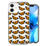 Apple iPhone 12 Mini Monarch Butterflies Design Double Layer Phone Case Cover