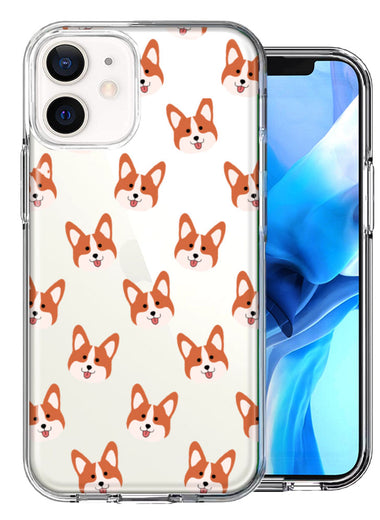 Apple iPhone 12 Mini Shiba Inu Polkadots Design Double Layer Phone Case Cover