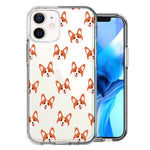 Apple iPhone 12 Mini Shiba Inu Polkadots Design Double Layer Phone Case Cover