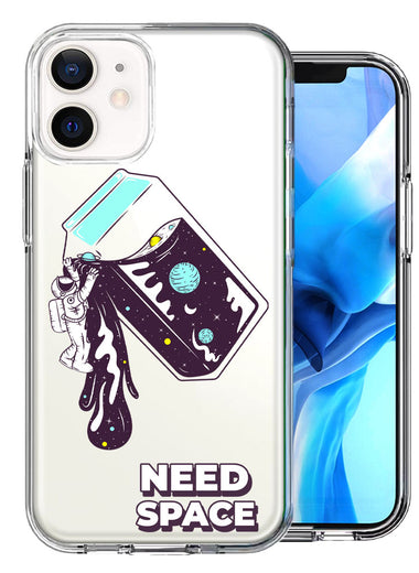 Apple iPhone 12 Mini Need Space Astronaut Stars Design Double Layer Phone Case Cover