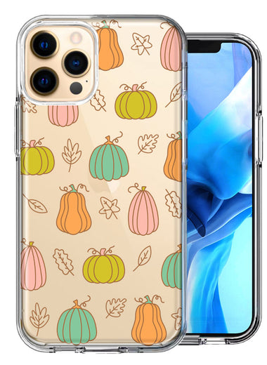 Apple iPhone 12 Pro Fall Autumn Fairy Pumpkins Thanksgiving Spooky Season Double Layer Phone Case Cover