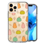 Apple iPhone 12 Pro Fall Autumn Fairy Pumpkins Thanksgiving Spooky Season Double Layer Phone Case Cover