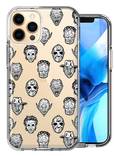 Apple iPhone 12 Pro Halloween Horror Villans Design Double Layer Phone Case Cover
