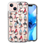 Apple iPhone 13 Mini USA Fourth Of July American Summer Cute Gnomes Patriotic Parade Double Layer Phone Case Cover