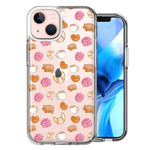 Apple iPhone 13 Mini Mexican Pan Dulce Cafecito Coffee Concha Polka Dots Double Layer Phone Case Cover