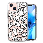 Apple iPhone 15 Kawaii Manga Cute Halloween Ghosts Spirits Design Double Layer Phone Case Cover