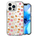 Apple iPhone 13 Pro Mexican Pan Dulce Cafecito Coffee Concha Polka Dots Double Layer Phone Case Cover