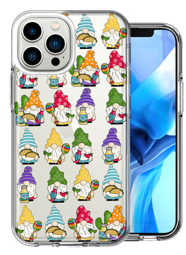 Apple iPhone 12 Pro Cinco De Mayo Party Cute Gnomes Mexico Tacos Fiesta Double Layer Phone Case Cover