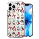 Apple iPhone 12 Pro Max USA Fourth Of July American Summer Cute Gnomes Patriotic Parade Double Layer Phone Case Cover